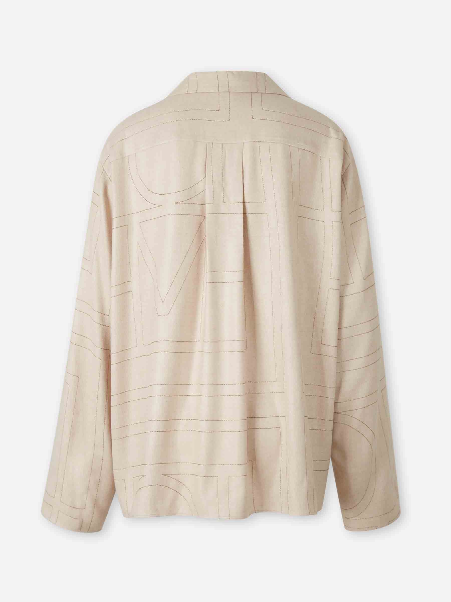 TOTEME Mujer Barcelona Blusa Pespuntes Monograma color Crema sku 701-002397 01 - Foto 2