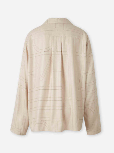 TOTEME Mujer Barcelona Blusa Pespuntes Monograma color Crema sku 701-002397 01 - Foto 2
