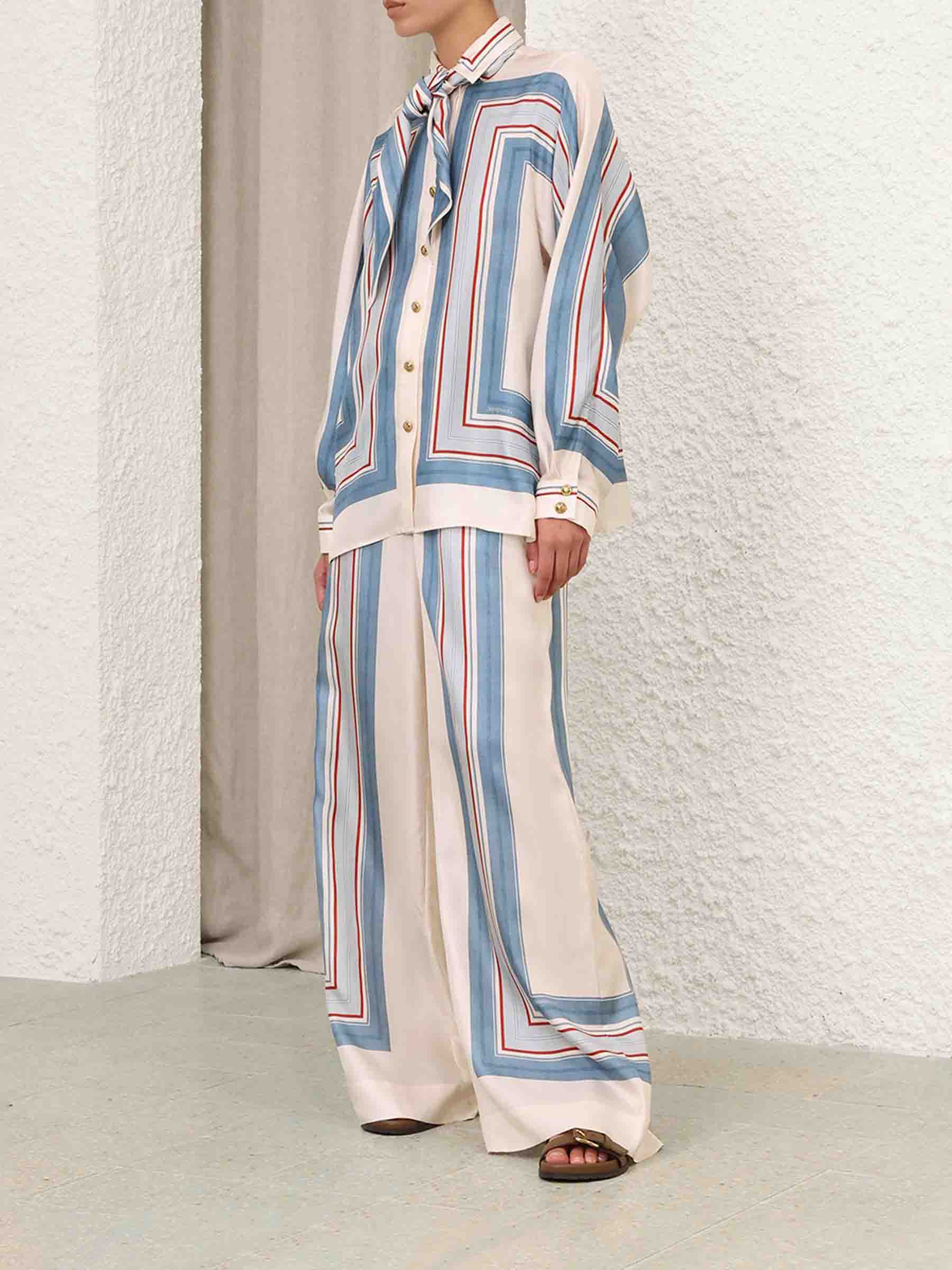 Zimmermann Mujer Barcelona Camisa Estampada Pañuelo color Multicolor sku 701-002399 00 - Foto 2