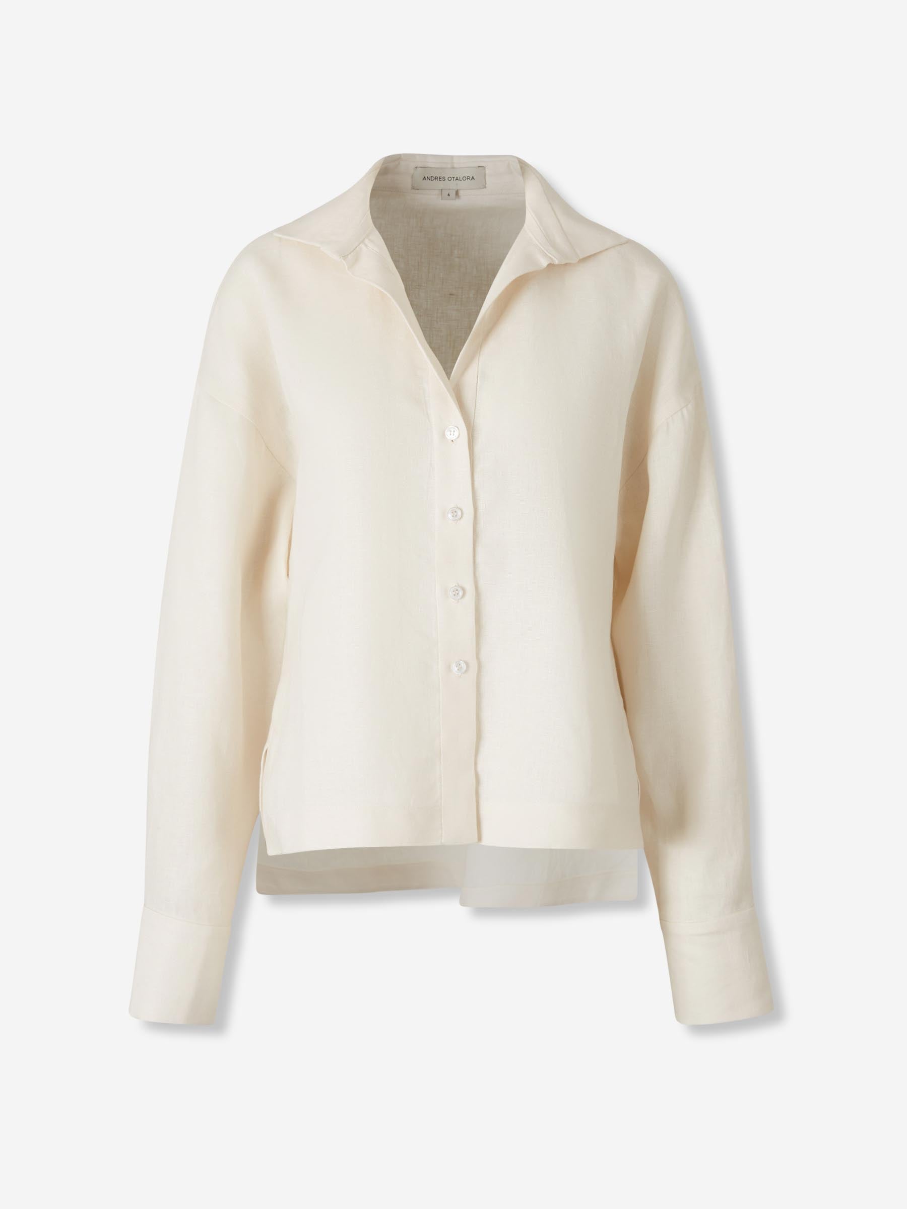 Andres Otalora Mujer Barcelona Camisa Si Sabes color Crema sku 701-002402 00 - Foto 1