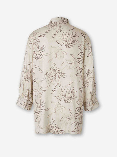 Peserico Mujer Barcelona Camisa Satén Estampada color Crema sku 701-002405 00 - Foto 2