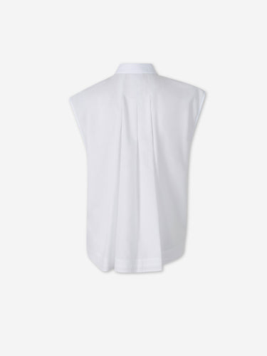 Peserico Mujer Barcelona Blusa Lisa Algodón color Blanco sku 701-002406 01 - Foto 2