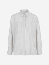 Peserico Mujer Barcelona Camisa Listada Casual color Blanco sku 701-002407 01 - Foto 1