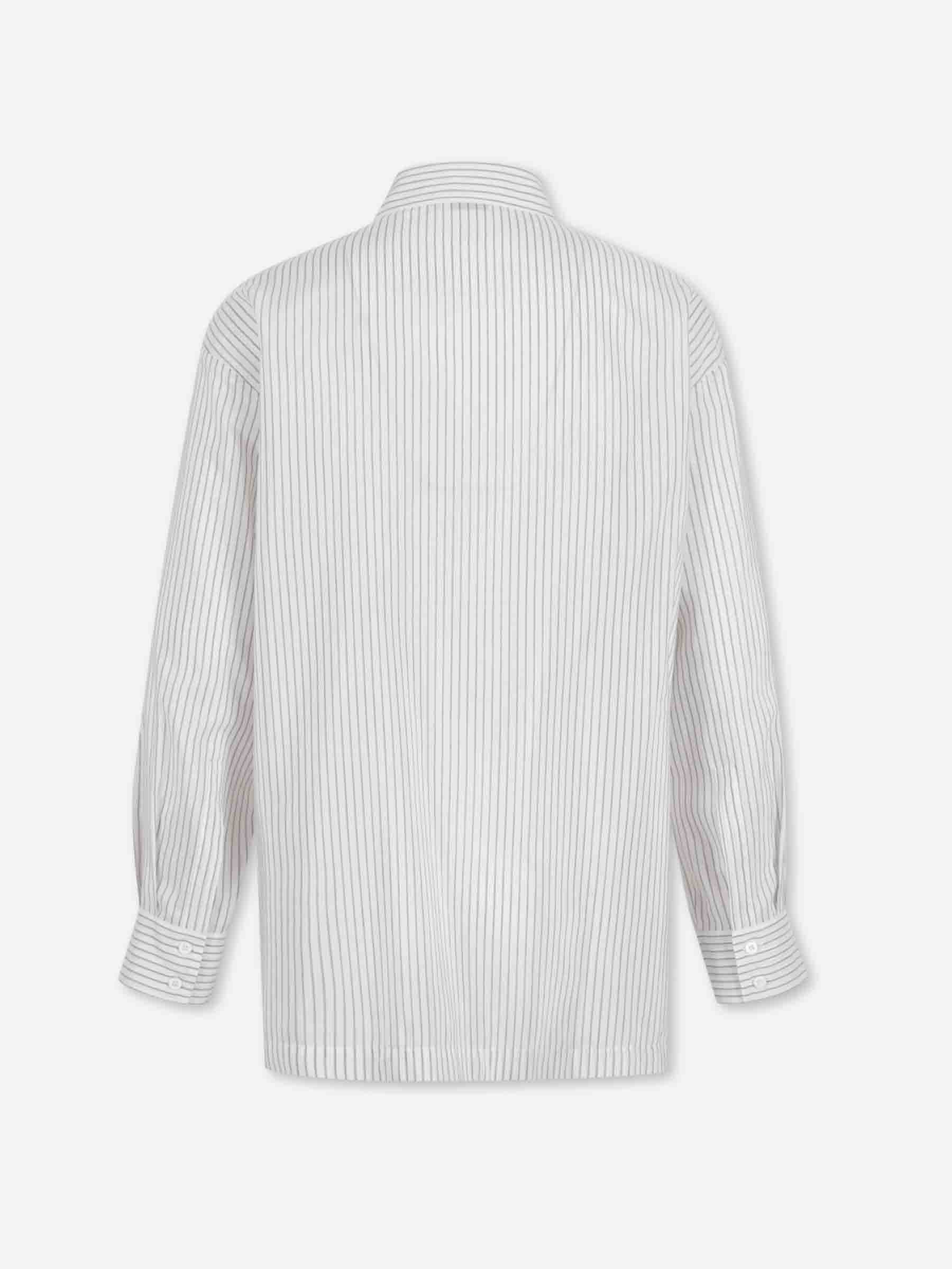 Peserico Mujer Barcelona Camisa Listada Casual color Blanco sku 701-002407 01 - Foto 2