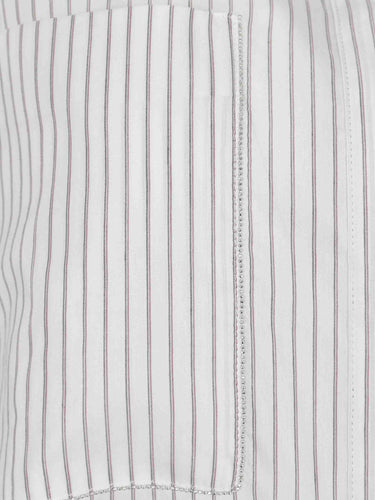Peserico Mujer Barcelona Camisa Listada Casual color Blanco sku 701-002407 01 - Foto 4