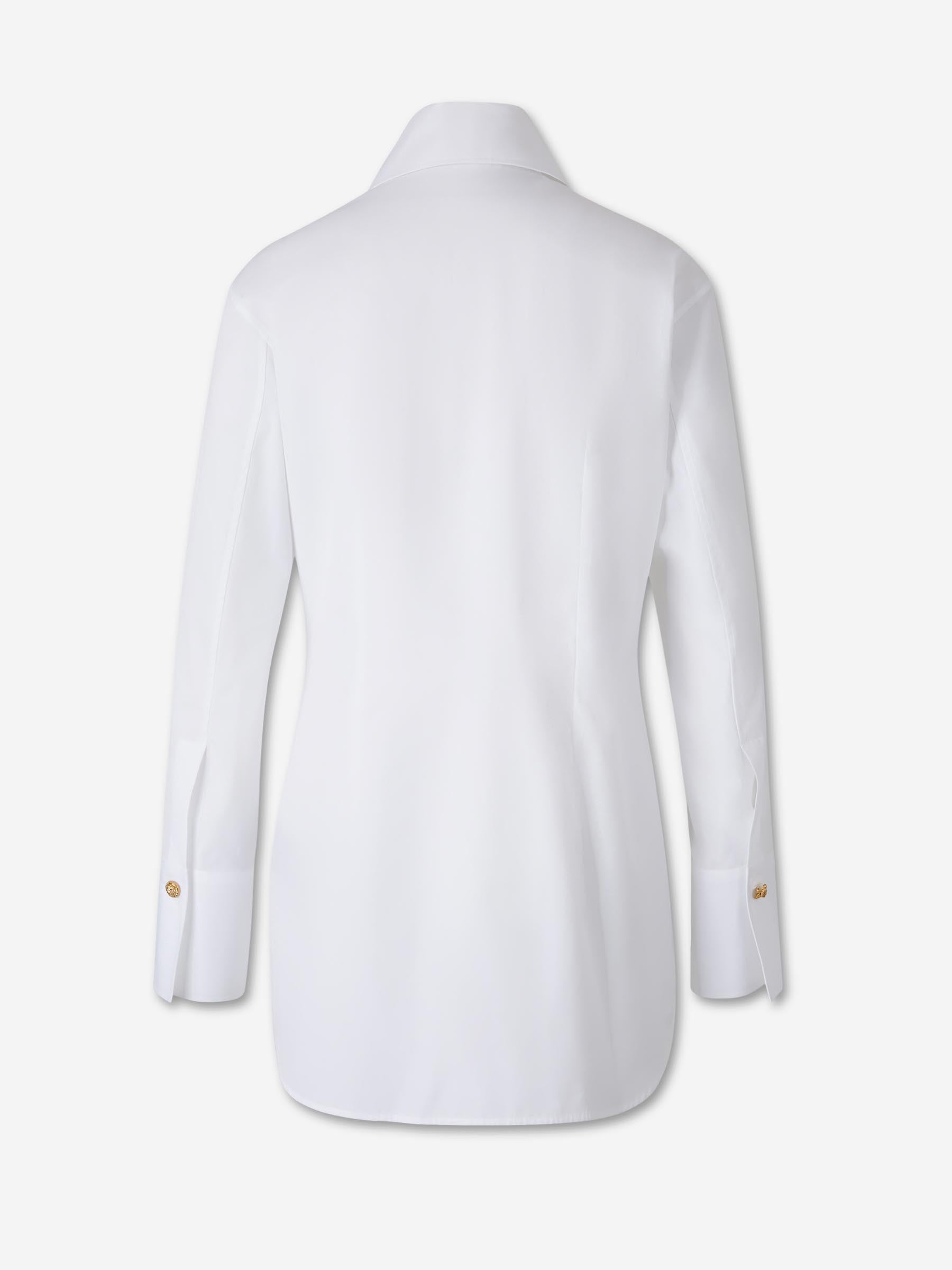 Balmain Mujer Barcelona Camisa Lisa Vestir color Blanco sku 701-002412 01 - Foto 2