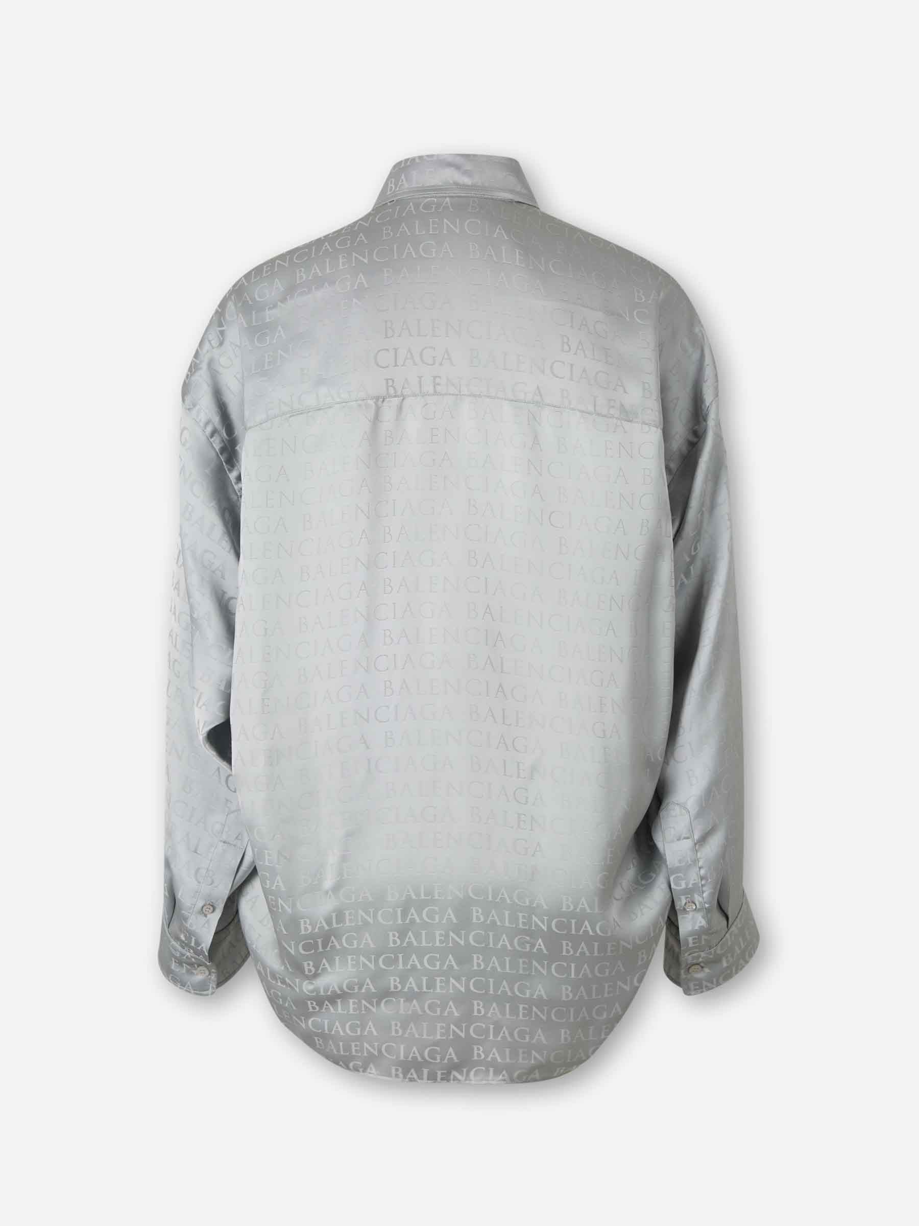 Balenciaga Mujer Barcelona Camisa Casual Jacquard color Gris sku 701-002414 01 - Foto 2