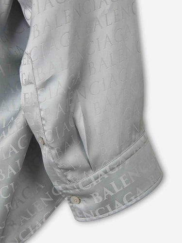 Balenciaga Mujer Barcelona Camisa Casual Jacquard color Gris sku 701-002414 01 - Foto 4