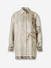 Max Mara Mujer Barcelona Camisa Estampada Seda color Marfil sku 701-002420 01 - Foto 1