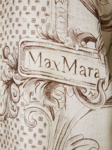 Max Mara Mujer Barcelona Camisa Estampada Seda color Marfil sku 701-002420 01 - Foto 4
