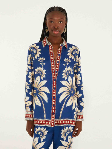 Farm Rio Mujer Barcelona Blusa Estampada Lenzing color Multicolor sku 701-002422 01 - Foto 1