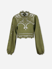 Blusa Richelieu Lino