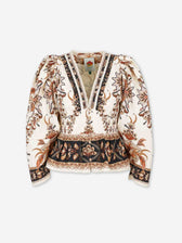 Brusa Floral Estampada