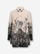 Zimmermann Mujer Barcelona Camisa Holgada Rhiannon color Blanco Y Negro sku 701-002426 01 - Foto 1
