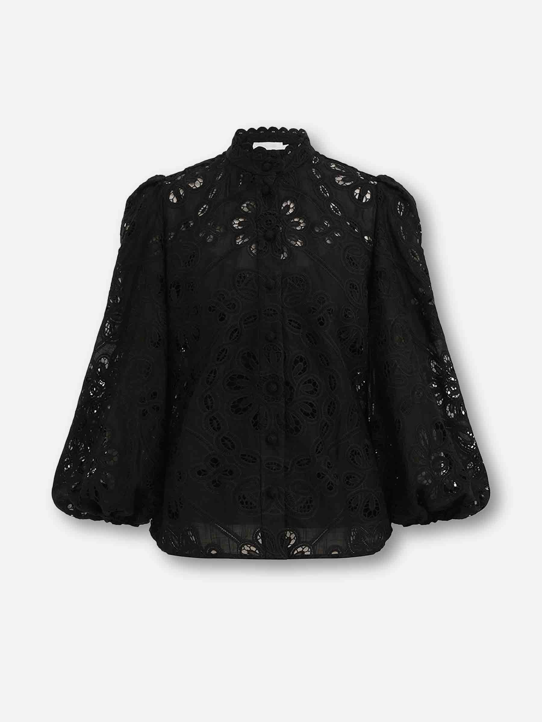 Zimmermann Mujer Barcelona Blusa Bordada Rhiannon color Negro sku 701-002427 01 - Foto 1