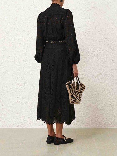 Zimmermann Mujer Barcelona Blusa Bordada Rhiannon color Negro sku 701-002427 01 - Foto 3