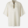Jil Sander Mujer Barcelona Polo Punto Botón color Marfil sku 701-002430 01 - Foto 1