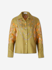 Versace Mujer Barcelona Camisa Estampada Seda color Multicolor sku 701-002431 01 - Foto 1