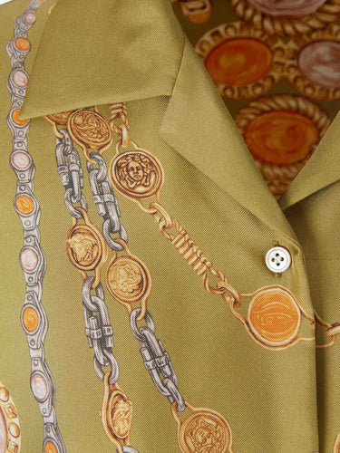 Versace Mujer Barcelona Camisa Estampada Seda color Multicolor sku 701-002431 01 - Foto 3