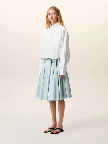 Ami Paris  Barcelona Camisa Casual Cropped color Blanco sku 701-002433 01 - Foto 2