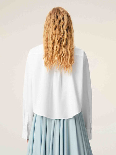 Ami Paris  Barcelona Camisa Casual Cropped color Blanco sku 701-002433 01 - Foto 3