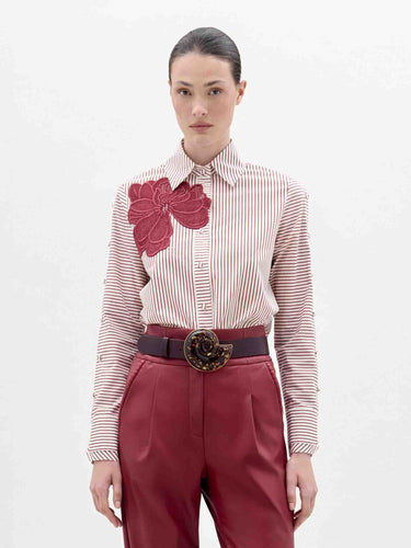Silvia Tcherassi Mujer Barcelona Blusa Premium color Burdeos sku 701-002435 01 - Foto 2