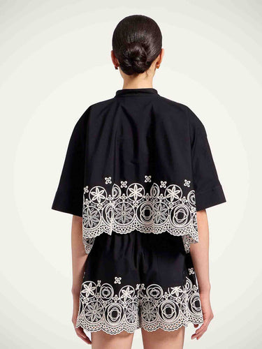 LaDoubleJ Mujer Barcelona Blusa Mini Foulard color Blanco Y Negro sku 701-002440 01 - Foto 3