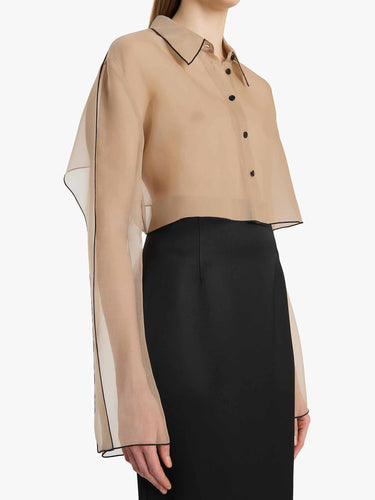 Khaite Mujer Barcelona Blusa Fritz color Beige sku 701-002449 01 - Foto 3
