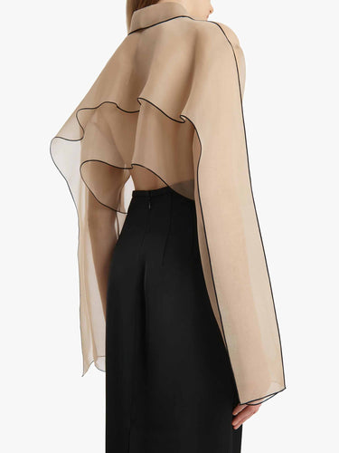 Khaite Mujer Barcelona Blusa Fritz color Beige sku 701-002449 01 - Foto 4