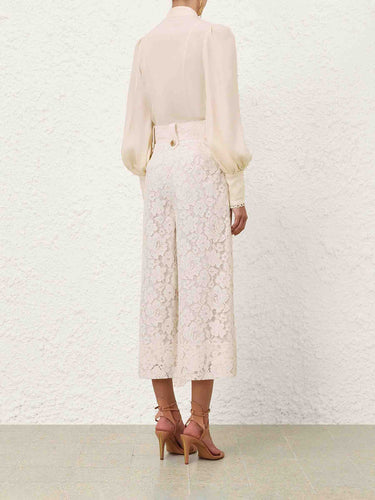 Zimmermann Mujer Barcelona Blusa Lisa Ribete color Blanco sku 701-002453 01 - Foto 3