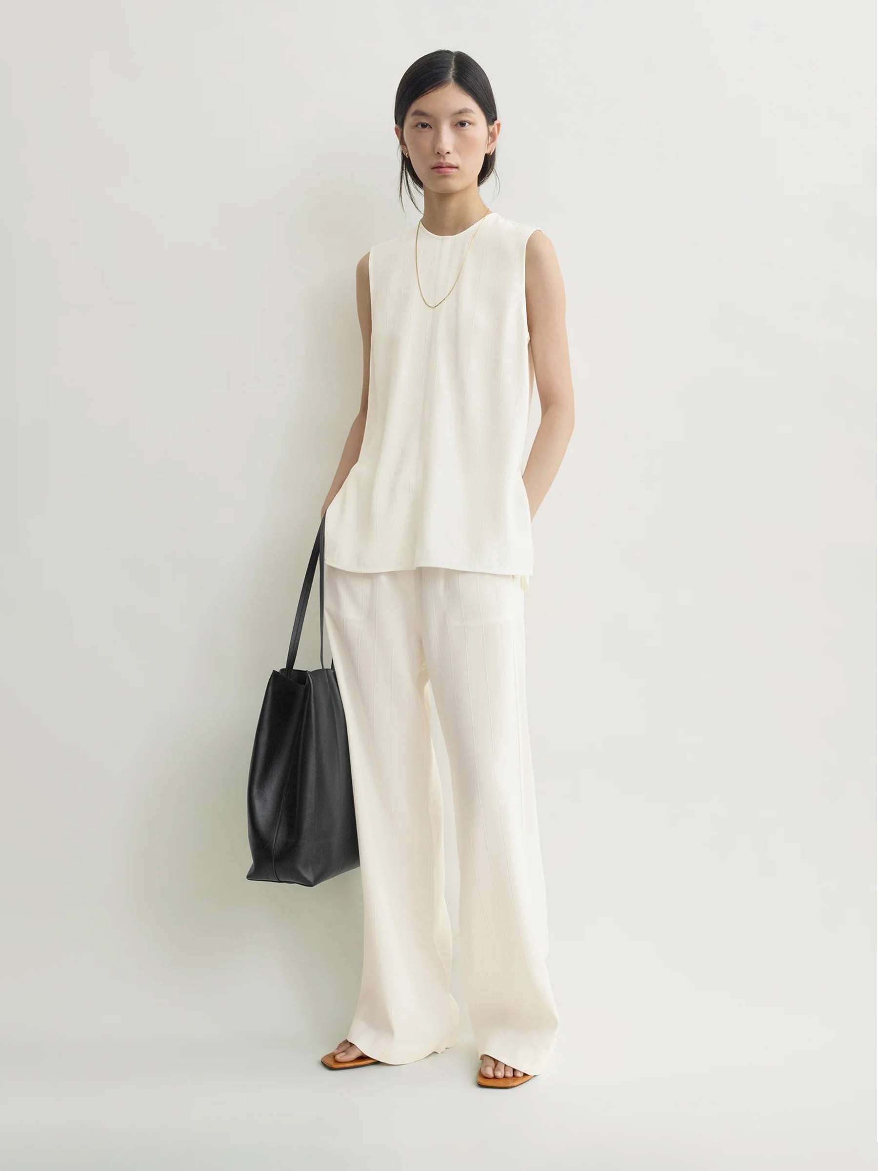 TOTEME Mujer Barcelona Blusa Sin Mangas color Blanco sku 701-002455 01 - Foto 2