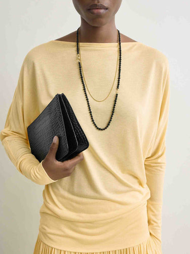 TOTEME Mujer Barcelona Camiseta Cuello Barco color Amarillo Claro sku 701-002456 01 - Foto 4