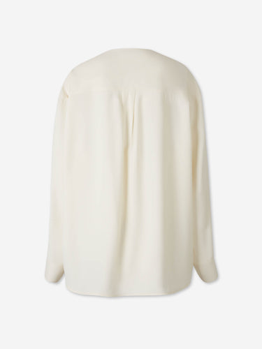 TOTEME Mujer Barcelona Blusa Manga Larga color Blanco sku 701-002459 01 - Foto 2