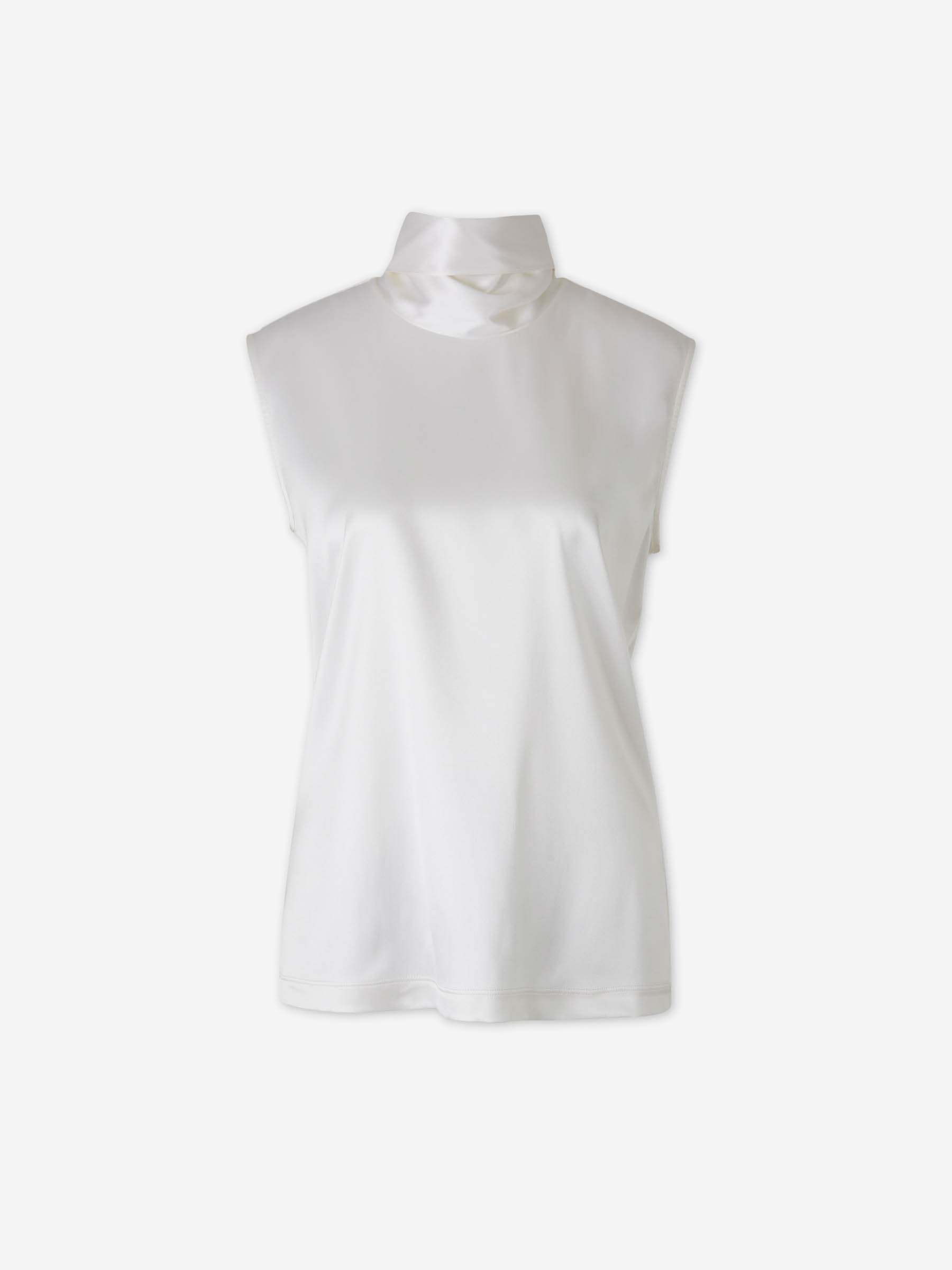 Bottega Veneta Mujer Barcelona Top Satinado Seda color Marfil sku 701-002460 01 - Foto 1