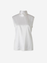 Bottega Veneta Mujer Barcelona Top Satinado Seda color Marfil sku 701-002460 01 - Foto 1