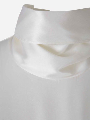 Bottega Veneta Mujer Barcelona Top Satinado Seda color Marfil sku 701-002460 01 - Foto 4