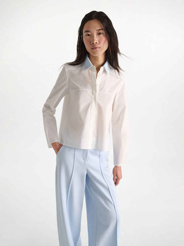 Dorothee Schumacher Mujer Barcelona Camisa Lisa Algodón color Blanco sku 701-002462 01 - Foto 2