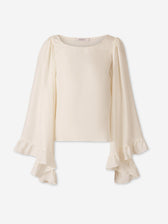 Dorothee Schumacher Mujer Barcelona Blusa Lisa Seda color Marfil sku 701-002463 01 - Foto 1