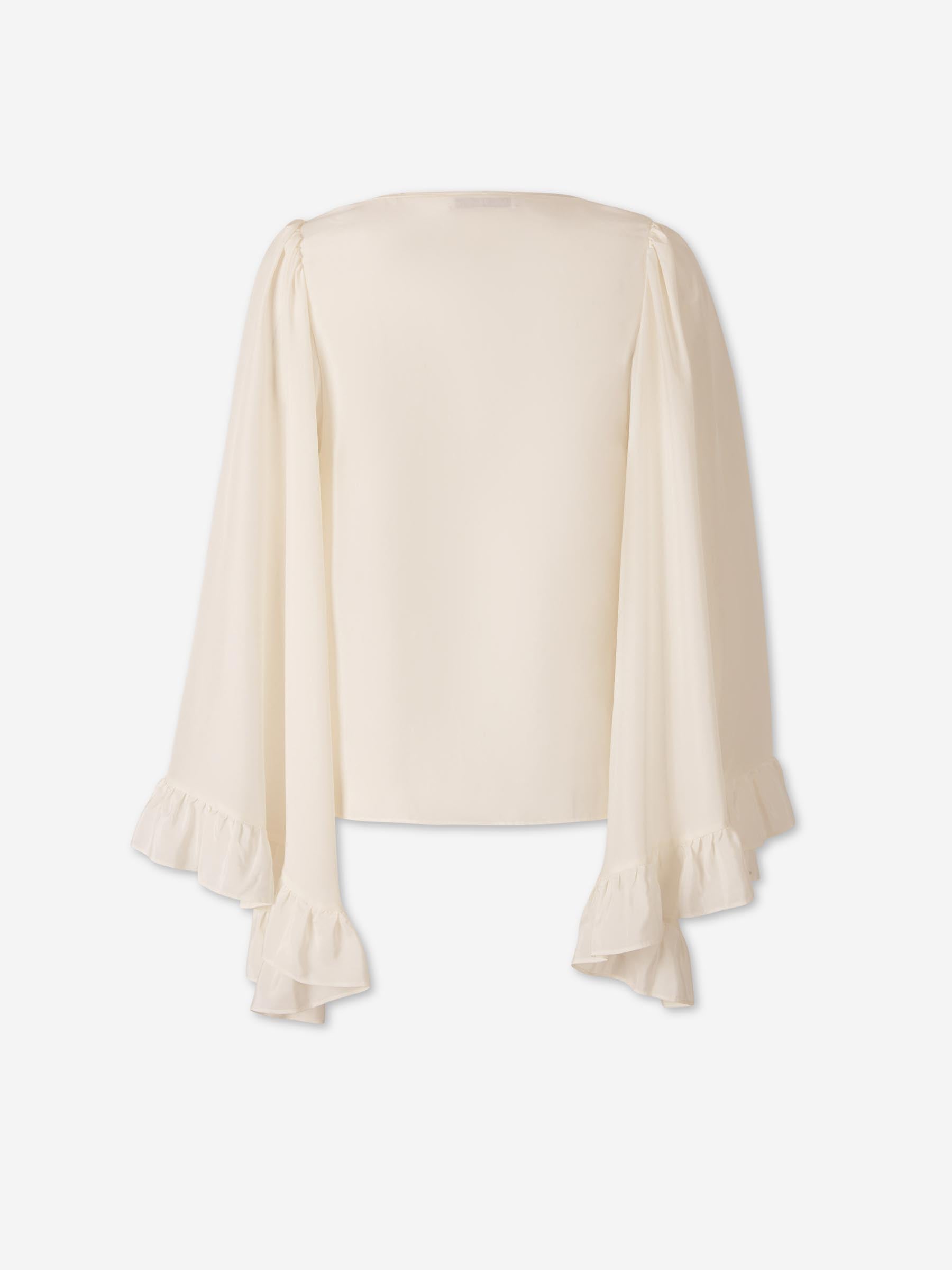 Dorothee Schumacher Mujer Barcelona Blusa Lisa Seda color Marfil sku 701-002463 01 - Foto 2