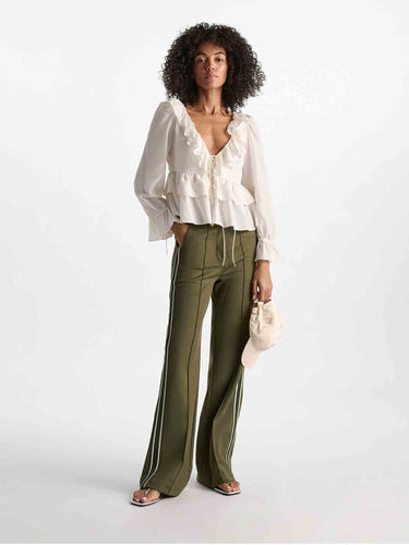 Dorothee Schumacher Mujer Barcelona Blusa Volantes Seda color Blanco sku 701-002464 01 - Foto 2