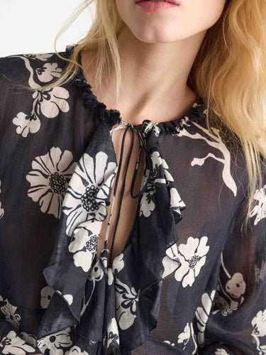 Dorothee Schumacher Mujer Barcelona Blusa Estampado Floral color Azul Noche sku 701-002465 01 - Foto 4