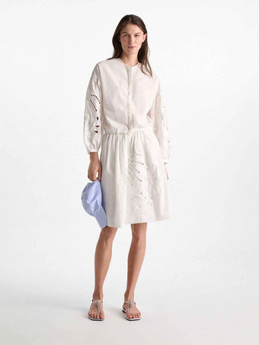 Dorothee Schumacher Mujer Barcelona Blusa Bordada Algodón color Blanco sku 701-002466 01 - Foto 2