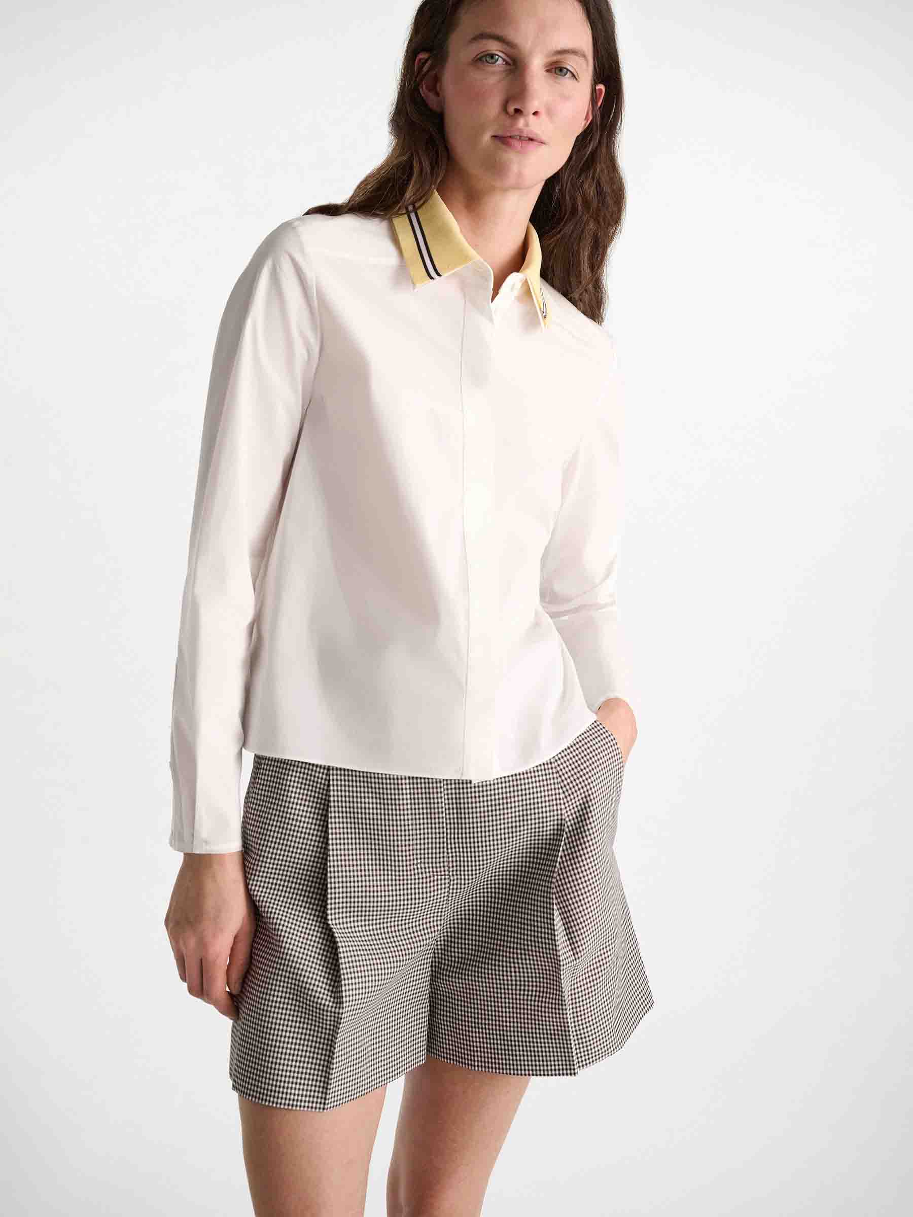 Dorothee Schumacher Mujer Barcelona Camisa Lisa Algodón color Blanco sku 701-002468 01 - Foto 2