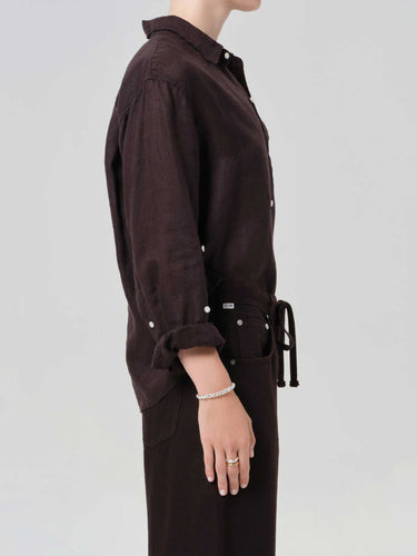 Citizens Of Humanity Mujer Barcelona Camisa Casual Kayla color Marrón Oscuro sku 701-002470 01 - Foto 3