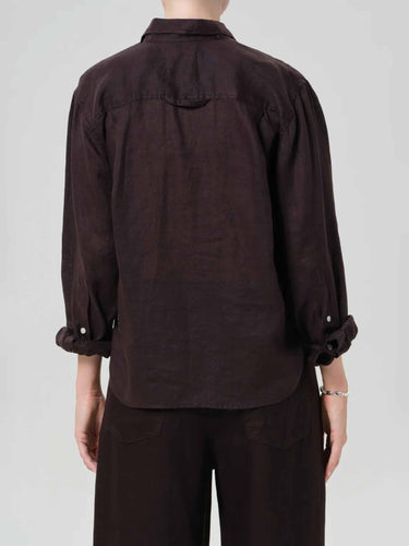 Citizens Of Humanity Mujer Barcelona Camisa Casual Kayla color Marrón Oscuro sku 701-002470 01 - Foto 4