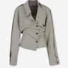 The Attico Mujer Barcelona Blusa Casual Asimétrica color Beige sku 701-002473 01 - Foto 1