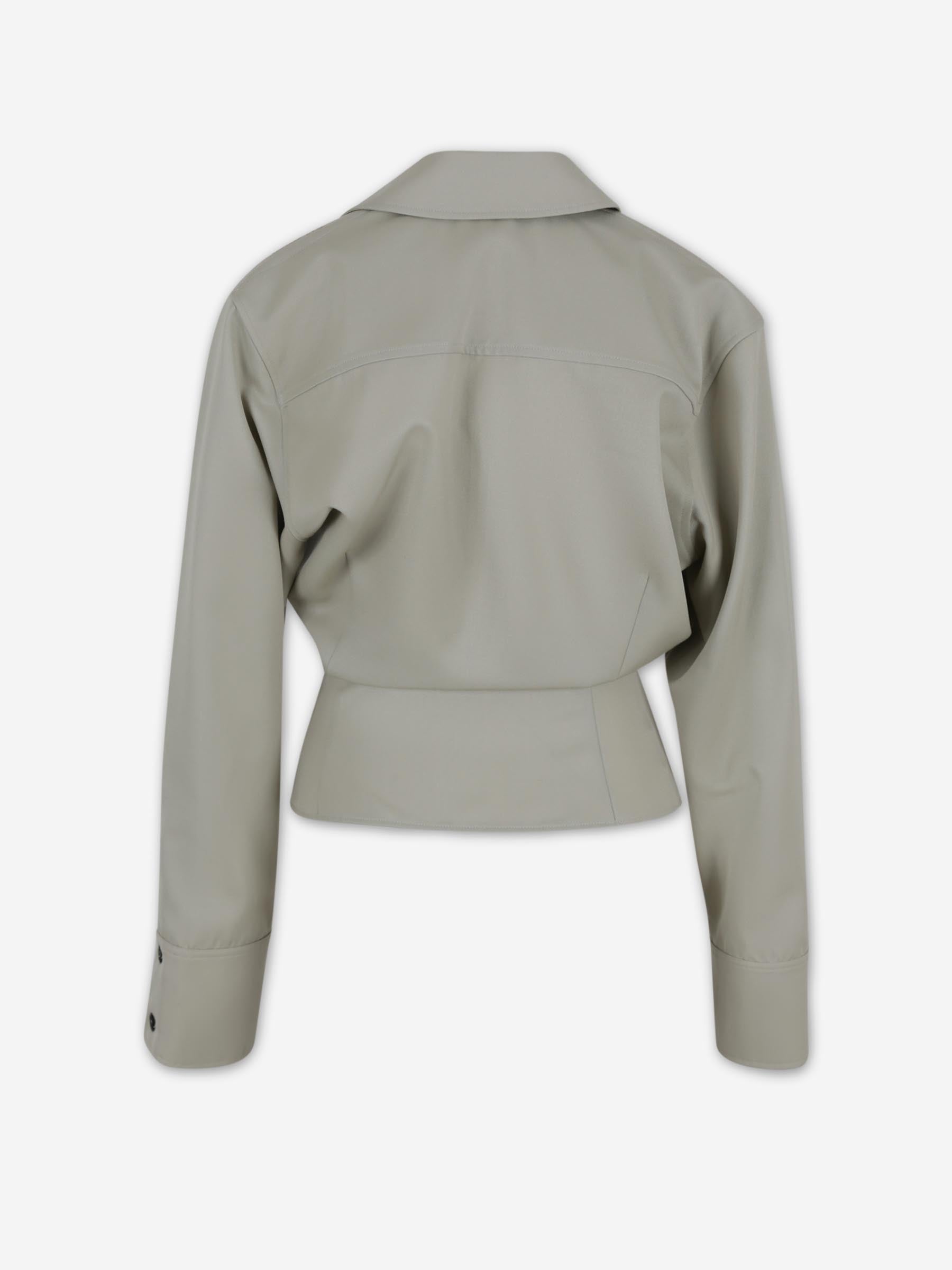 The Attico Mujer Barcelona Blusa Casual Asimétrica color Beige sku 701-002473 01 - Foto 2