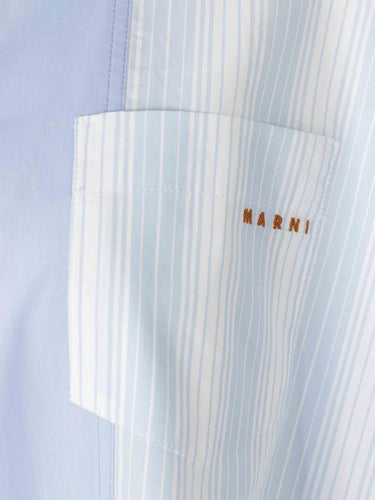 Marni Mujer Barcelona Camisa a Rayas color Azul Celeste sku 701-002478 01 - Foto 3