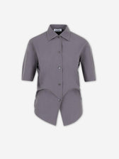 Jil Sander Mujer Barcelona Camisa Manga Corta color Gris Oscuro sku 701-002484 01 - Foto 1