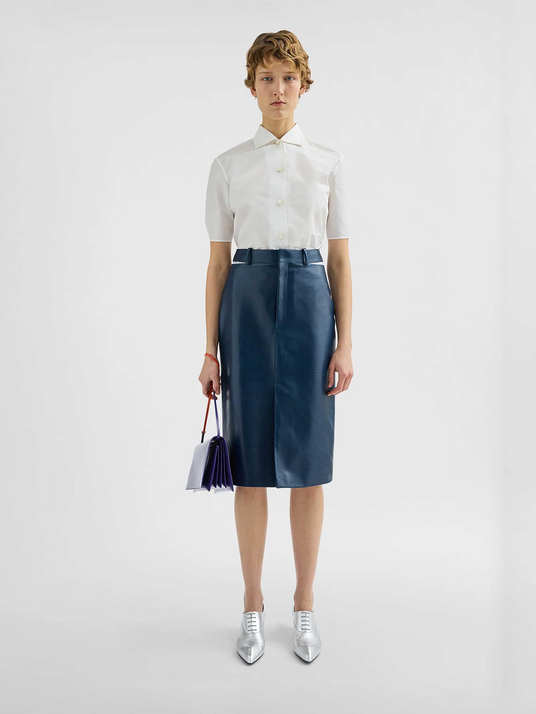 Jil Sander Mujer Barcelona Camisa Técnica color Blanco sku 701-002485 01 - Foto 2